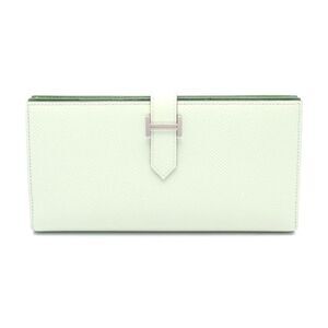 Hermes Bearn Souffle Bifold Wallet Green